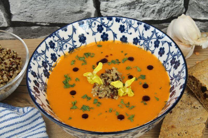 Rote Linsen-Kokos-Suppe (vegan)